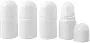 lasenersm 4 Pieces 1oz /30ml Empty Refillable Roll On Bottles Plastic Roller Bottle Plastic Rollerball Bottles Reusable Leak-Proof DIY Deodorant Containers for Essential Oil Perfumes Balms