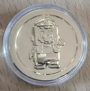 LEGO SUPER MARIO COLLECTIBLE COIN - GOLD COLOR ORIGINAL PACKAGE WITH COIN CASE