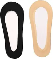 [BESTYASH] Ultra Low Cut Non-slip Boat Socks 4 Pairs Women's Socks Material Comfort Elastic Fit for Shoes Random