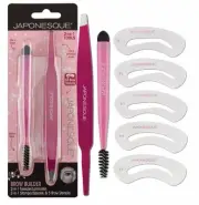 JAPONESQUE Brow Builder Kit Includes Brow Lamination Spatula with Tweezers 5 ...