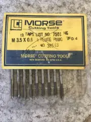 New!! Morse H.S.S Taps M3.5 X 0.6. 2 Flute Plug Gh4 Qty 9