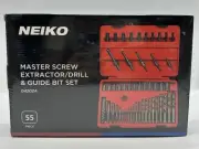 Neiko Master Screw Extra/drill 55 Piece And Guide Bit Set 04202A Sealed