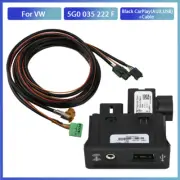 OEM For VW Car USB AUX Carplay 12V Media Connect Socket Switch Harness Cable Set