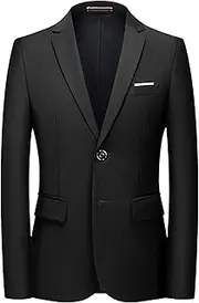 [Maiyifu-GJ] Casual Slim Fit Suit Jacket for Men Formal Business 2 Button Sport Coats Tuxedos Jacket for Wedding Prom Party