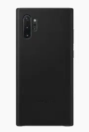 Samsung Galaxy Note 10+ Leather Cover - Black