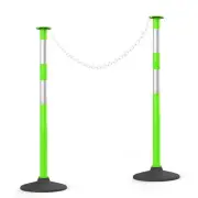HiGiant 2 Pack 34 Inches Traffic Delineator Posts with Weighted Rubber Base, ...