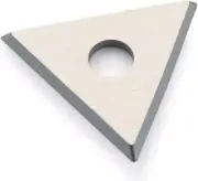 449 L-Inch Triple-Edge Triangle Scraper Blade, 1", Silver