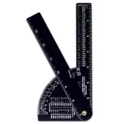 Pipe Caliper/Diameter Caliper and Ruler - Fractional – Black Anodized Aluminum