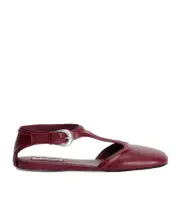 Jil Sander Mary Jane Shoes 37.5,37,38.5,38,39 cedar red