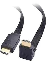 Cable Matters 90-Degree Flat 48Gbps Ultra HD 8K HDMI Cable 10 ft with 8K @60Hz, 4K @120Hz and HDR Support for PS5, Xbox Series X/S, RTX3080 / 3090, RX 6800/6900, Apple TV, and More - 10 Feet
