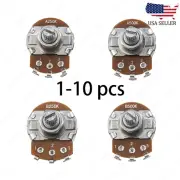 1-10Pcs Guitar Large Potentiometer Long 18mm A/B 250k 500k Volume Tone Taper Pot