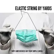 30 Yards Lot White String Soft Round Elastic Bands for sewing DIY Cord Ears loop