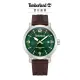 【Timberland】男錶 WESTERLEY系列腕錶 ReBOTL拼接皮帶-白/綠色46mm(TDWGN0029102)