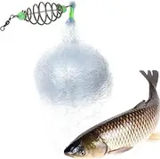 WJnflQN Fishing Cast Net | Fishing Net Freshwater for Men Women - Aquatic Life Catching Mesh Trap Spring Bait Cage for Pier Supplies