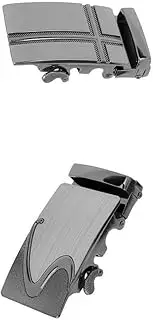 [rockible] 2 Pieces Alloy Belt Buckle Automatic Slide Buckle Replacements 3.5cm Belt
