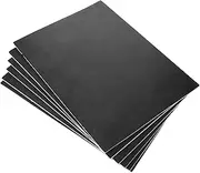 CAXUSD 6pcs Self Adhesive Foam Board Sign Sheets Black Foam Board for DIY Projects