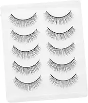 VICASKY 5 Pairs Wispy Eyelashes Set Natural 3d Fake Lashes for Women Eye Beauty
