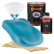 HOT ROD FLATZ Azure Blue Metallic Quart Kit URETHANE Flat Auto Car Paint Kit