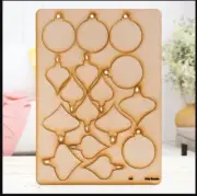 CraftbuddyUS MDF A4 Grab Sheet - Gritty Baubles, Wood Crafts, DIY