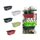 Vegetable Flower Planter with Shelf Window Flower Box for Balcony Rail Porch