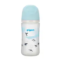 在飛比找Yahoo奇摩購物中心優惠-Pigeon貝親第三代母乳實感玻璃矽膠護層奶瓶240ml【六