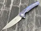 TwoSun Folding Knife M390 Timascus Handle Camping EDC Knife TS81-M390-Timascus