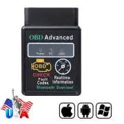 NEW For iOS, Android, PC Bluetooth OBDII car diagnostic code reader scanner tool