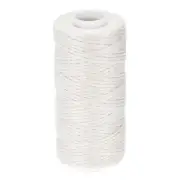 Leather Sewing Thread 55 Yards 150D/1mm Polyester Waxed Cord (White)