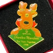 Hallmark Keepsake Ornament 1987-1996 Charter Member Pin In BOX