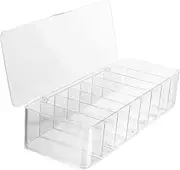 Homoyoyo Electronics Organizer with Lid Compartment Charger Cable Storage Box for Efficient Cord Management Durable Design for Cables Earphones and Accessories