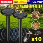 10pcs Solar Snake Repeller Rat Mouse T Rap Pest Ultrasonic Repellents Rode Parts
