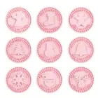 9pcs Christmas Cookie Cutters Xmas Cookie Embosser Stamp Biscuit Baking Tool