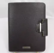 Day Runner Monthly Undated Brown Leather Planner Date Book Phone Directory NEW