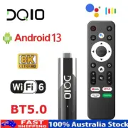 DQ10 ATV Mini TV Stick Android13 Allwinner H618 Wifi6 Voice Remote Smart TV Box