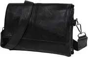 [Generic] Mens Shoulder Bag Adjustable Strap Fashion Handbag for Work Business Beach