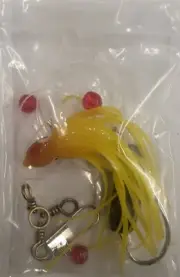 40 Inch Leader With 3 Way Swivel Snap 1 Oz. Sinker 5/0 Hook Yellow Octopus