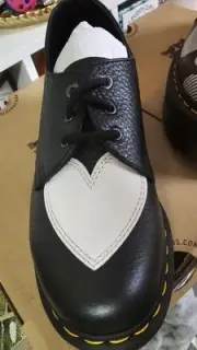 Dr MARTENS 1461 AMORE black White Milled Nappa