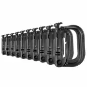 Tactical D-Ring Grimlock Caribiners for Molle Gear, Strong Latch, for Vests Bags
