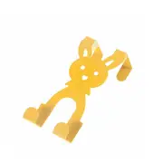10Pcs Cartoon Over The Door Iron Hooks Organizers Traceless Rabbit Shaped Kitchen Hanging Holder Hanger Hat Coat Door Hook Cute