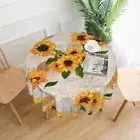 Waterproof Table Cover Round Table Decor Cloth Table Decorations