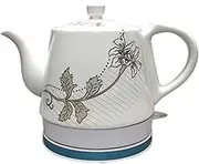 Portable Electric Kettle Ceramics 1.2 Liter Fast Heating Countertop Tea Maker Hot Water Boiler Auto Shut-Off Boil Dry Protection Hot Water Dispensers Kitchen Fast Boil (F) lofty ambition KeYJ