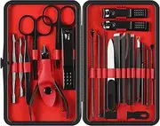 Nail Clippers, 22 in 1Nail Clippers Pedicure Kit, Stainless Steel Portable Nail Scissors Grooming Kit, Professional Tweezers & Nail File Kit Nail Tools for Men Women