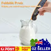 Foldable Digital Food Thermometer Probe Temperature Kitchen BBQ Meat Cooking VIC