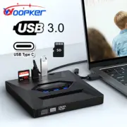 Woopker USB3.0 Type C External CD DVD VCD Optical Drive 3-in-1 Multi-Function SD
