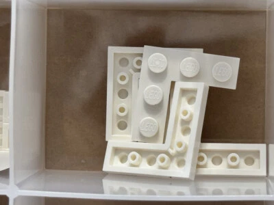 LEGO Parts - White Plate 3 x 3 Corner - No 77844 - QTY 5