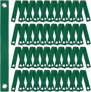 uxcell 40-Pack Tree Straps for Staking,1.5 Inch x 15.7 Inch Tree Support Straps Nylon Tree Strap for Leaning Tree Protection/Plant Support, Straightening[Grass Green]