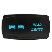 BLUE LED Horizontal REAR LIGHTS Rocker Switch 4WD 4X4 UTV Waterproof