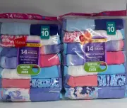 Hanes Girls 14 Tagless Bikinis Size 10 (2 pack)