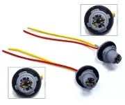 Universal Pigtail Wire Female Socket 168 194 PGB License Plate Tag Light Plug Q
