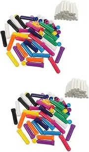 2sets Tubes with Cotton Bar Essential Oil Aromatherapy Containers Empty for Your Custom Blends 30pcs*2
